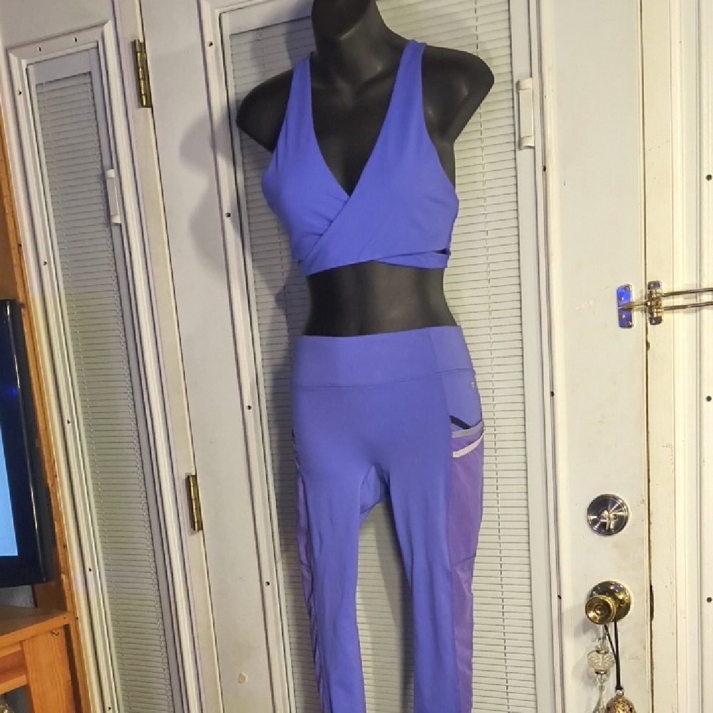Purple Two-Piece Activewear Set By Fabletics (M) - Picture 11 of 15